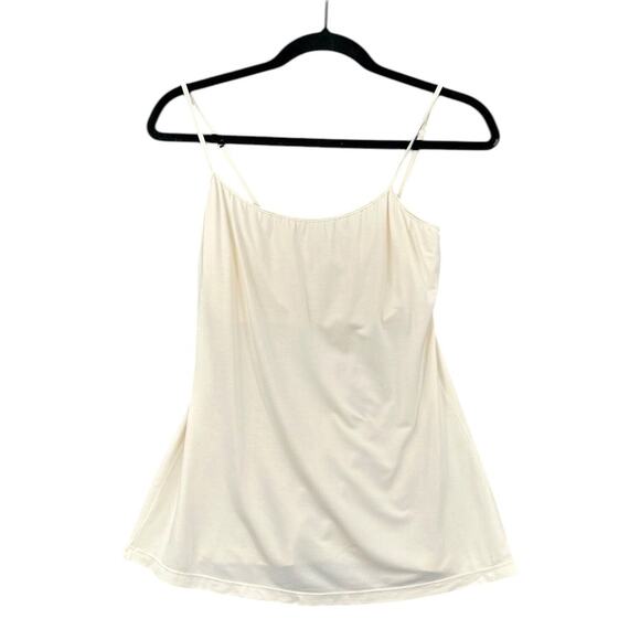 Cosabella Cream Spaghetti Straps Sleeveless Viscose Long Camisole Top Large - Picture 1 of 6